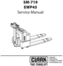 Thumbnail CLARK PALLET TRUCK EWP45 SERVICE MANUAL